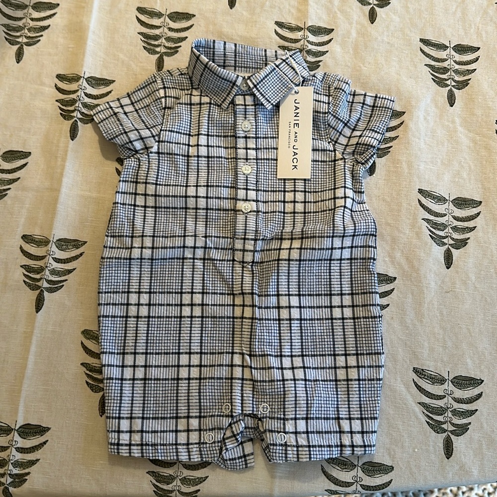 Janie and Jack striped onsie